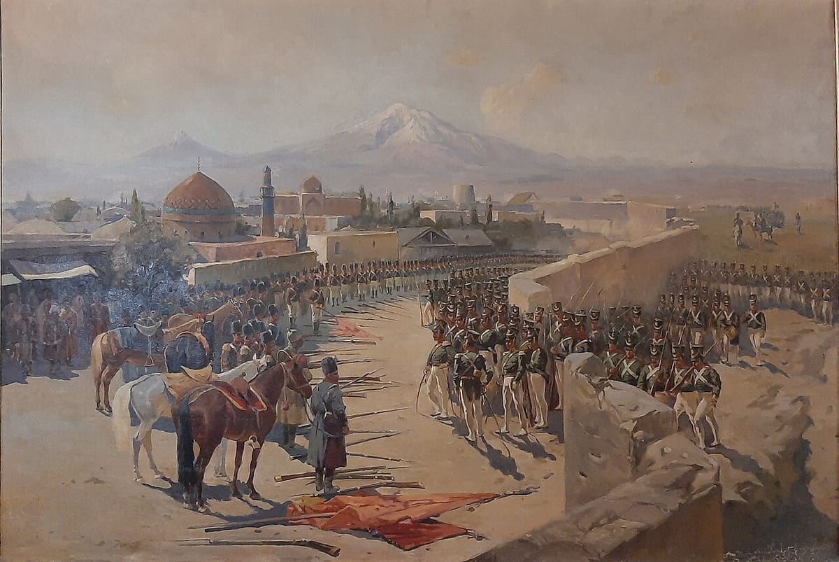 1827-ci il mühasirəsi. Frans Rubonun rəsmi